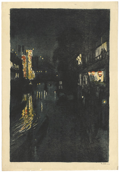 Oda Kazuma “Sight in Osaka / Night View of Dotonbori River ”