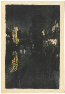 Oda Kazuma / Sight in Osaka / Night View of Dotonbori River 