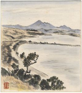 Shimoyama Kihachiro / 自筆色紙　小河原沼図