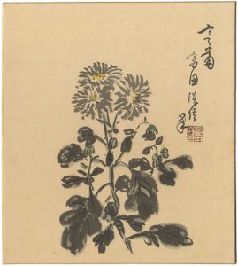 Tomita Onichiro / Painting : Chrysanthemum