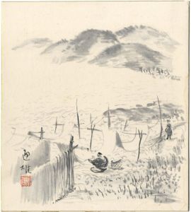 Tomita Michio / 自筆色紙