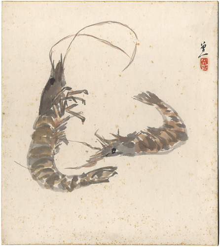 長谷川曽一 “自筆色紙”