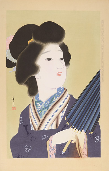 Hamada Josen “New Ukiyo-e Style Beauties / May, Fine Weather in May”