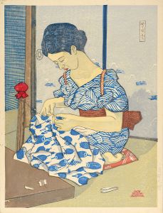 小泉癸巳男「針仕事」