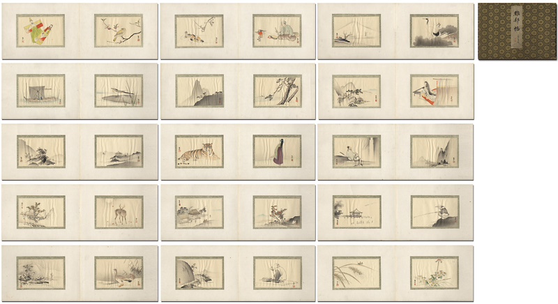 「木版画集　雅邦帖」橋本雅邦