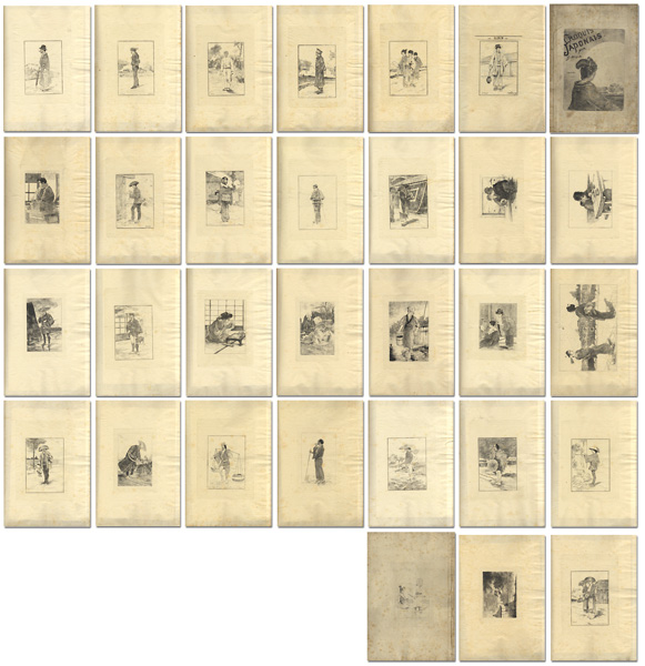 「銅版画集　クロッキー　ジャポネ」ジョルジュ・ビゴー