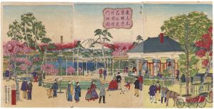Hiroshige III / Famous Places in Tokyo / View of Shinobazu Pond, Ueno Park [東京名所内　上野公園地不忍見晴図]