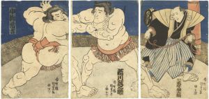Koyanagi Tsunekichi Wrestling with Inagawa Masanosuke