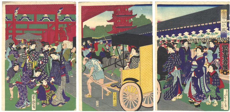 芳虎「金龍山の風景」
