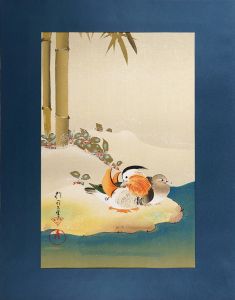 Sakai Hoitsu / 雪竹に鴛鴦図