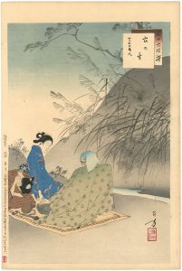 三十六佳撰　虫の音 寛延頃婦人