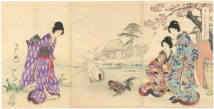 周延「千代田之大奥　山里のお茶や」