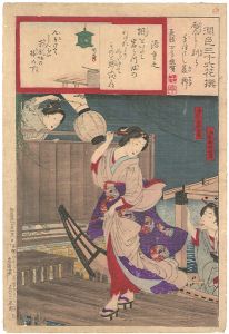 潤色三十六花撰　柳橋柳や小清・柳はしいせや千吉