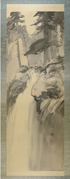 Yoshida Hiroshi “Scroll Painting : Waterfall”