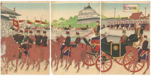 二重橋御出門之図