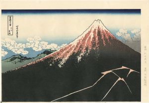 Hokusai / Thirty-Six Views of Mt. Fuji / Sanka hakuu 【Reproduction】	 [富嶽三十六景 山下白雨 【復刻版】]