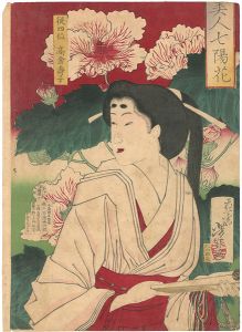 Beautiful Women and 7 Bright Flowers / Takakura Sumiko