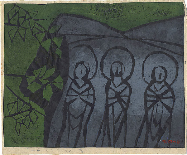 Ono Tadashige “Buddha Statue in the Field”