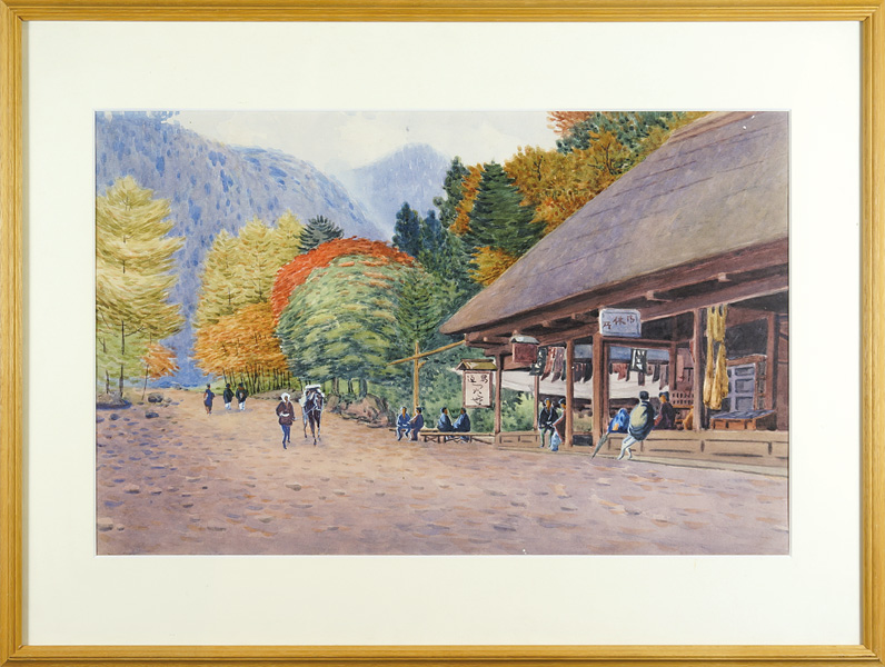 長原孝太郎「自筆画 風景」