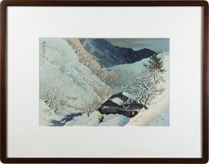 信濃十景　小諸路の暮雪