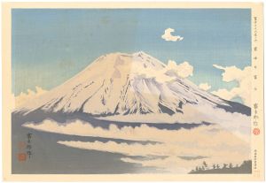 徳力富吉郎「冨士三十六景　雲中の冨士」