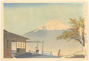 徳力富吉郎「冨士三十六景　乙女峠の秋晴」