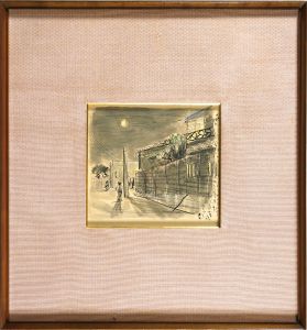 Kimura Shohachi / 自筆画 吉原松葉屋裏（仮題）