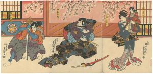 豊国三代「神霊矢口渡」