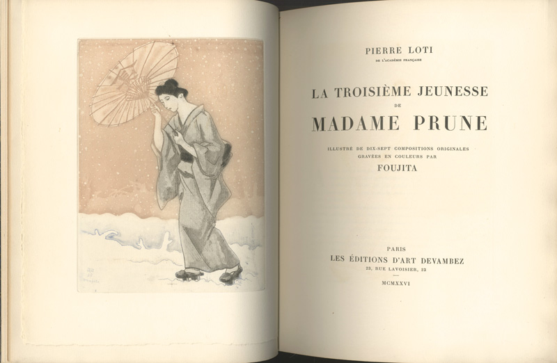「[仏]お梅さんの三度目の青春」藤田嗣治（レオナール・フジタ）画