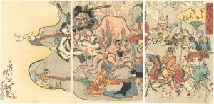 暁斎「狂斎百狂　どふけ百万編」