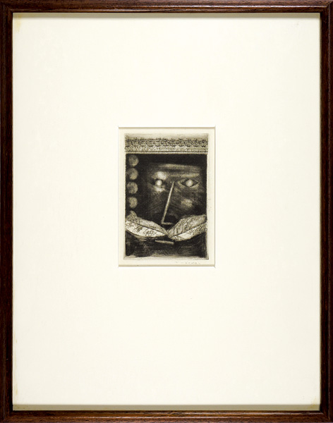 駒井哲郎「肖像（Portrait de Gilles de Rais）」