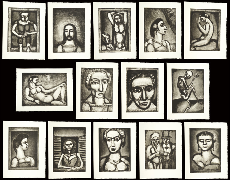 「銅版画集 悪の華 14枚の原版画」ジョルジュ・ルオー