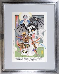 石川真澄「KISS浮世絵　接吻四人衆変妖図」