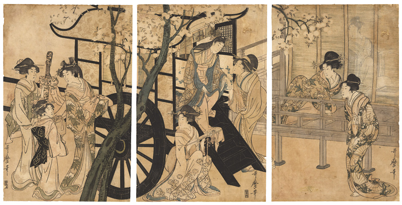 歌麿「御所車」