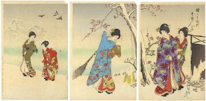 周延「徳川時代　貴婦人の図」