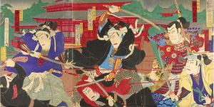 Kunisada III / Battle of Ueno [上野戦争中堂の場]