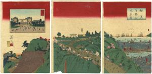 横濱伊勢山風景図