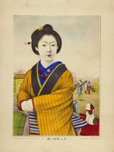 Shimizu Ichiro / Viewing Plum Blossoms [美人観梅之図]