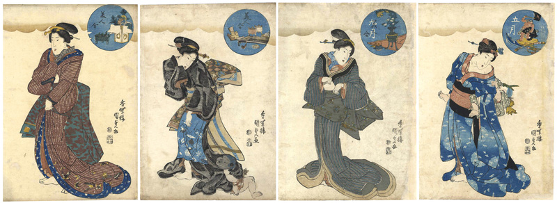 国貞初代「美人合」