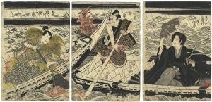 Kunisada I / Kabuki Scene from Sumidagawahananogoshozome [隅田川花御所染]
