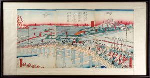 貞秀「建久元年源頼朝卿上京行粧之図」