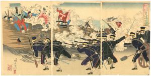 延一「威海衛陸戦百尺崖所之激闘」