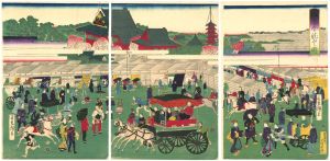 広重三代「浅草金龍山之図」