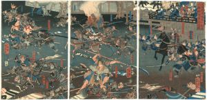 文治元年九月十七日六條掘河夜討之図