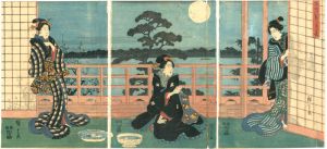 広重初代「隅田の葉月の宴」