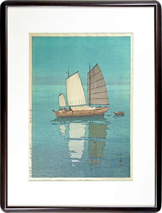 Yoshida Hiroshi “The Island Sea Series Sailing Boats - Afternoon”