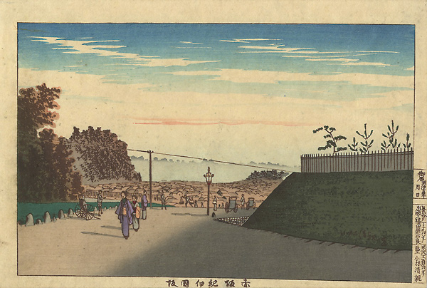 Kiyochika “Kinokuni Hill, Akasaka”