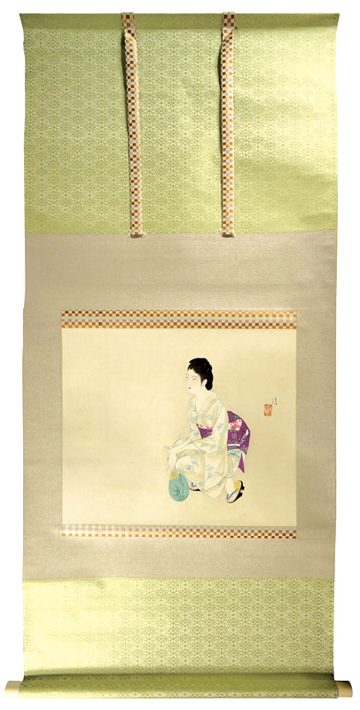 小早川清「自筆画幅　夕涼み」