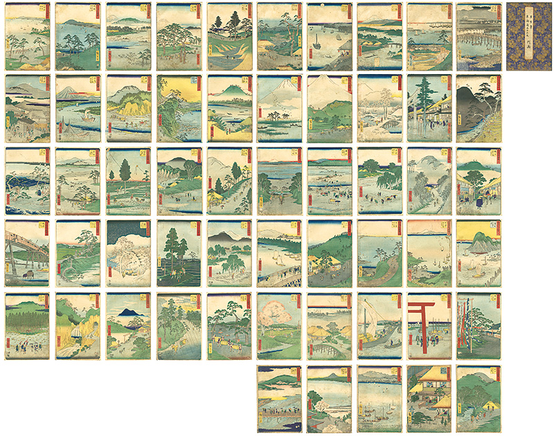 Hiroshige I “Illustrations of 53 Famous Places”