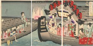 Chikanobu / 両国川開の花火 [両国川開の花火]